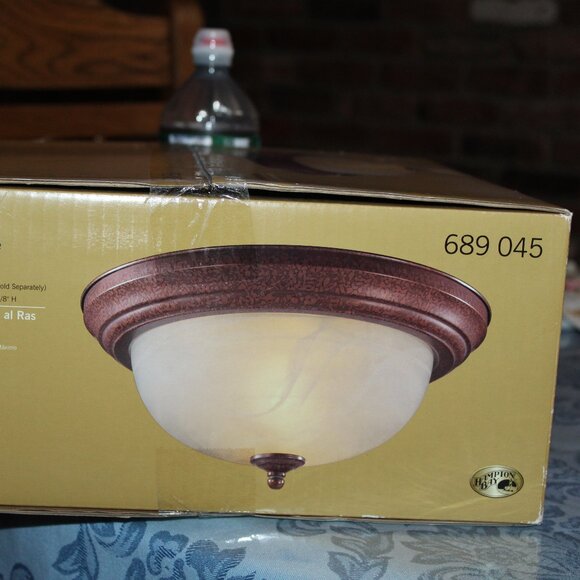 HAMPTON BAY CLASSIC COLLECTION FLUSH MOUNT FIXTURE - Picture 3 of 4